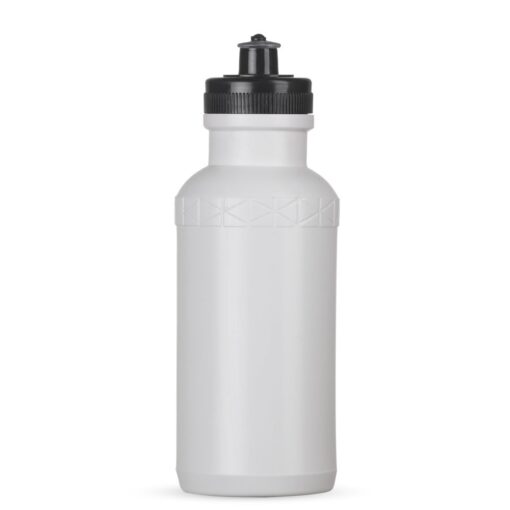 Squeeze Personalizado Plastico 500Ml Bic Silicone - branco com detalhes em preto