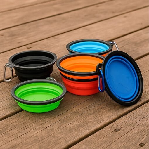 TIGELA PARA PET RETRÁTIL 350ML SPX-09124 NA COR PRETO