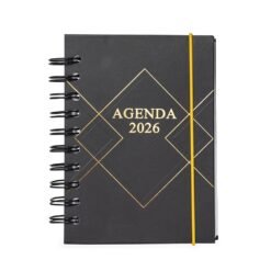 AGENDA DIÁRIA 2026 WIRE-O SPX-15350-PRE/DOU NA COR PRETO