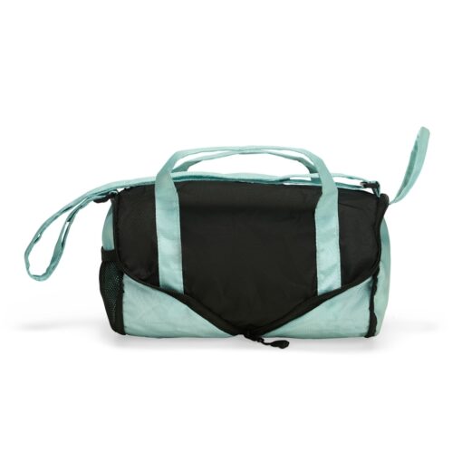 Bolsa Para Brindes Dobrável Poliéster 6L - azul com detalhes em preto