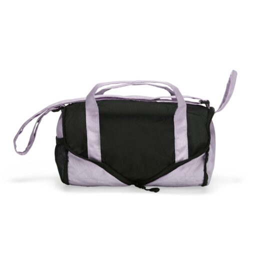 Bolsa Personalizada Para Empresas Dobrável Poliéster 6L - roxo com detalhes em preto