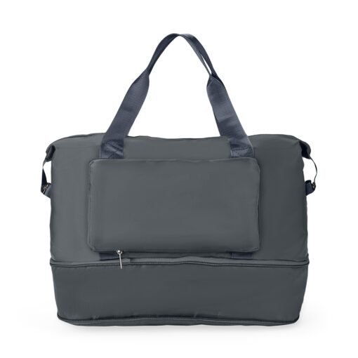 Bolsa Com Logo Expansível E Dobrável 30 Litros na cor cinza