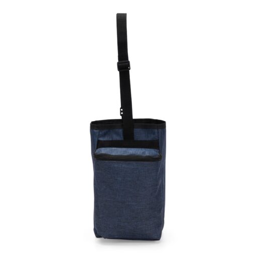 Bolsa Promocional Poliéster Pvc Mescla na cor azul