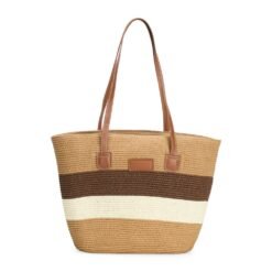 BOLSA FIO DE PAPEL TORCIDO SPX-09010-MAE NA COR MARROM