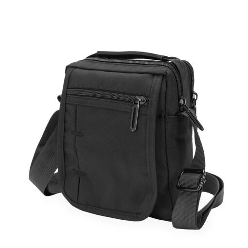Bolsa Personalizada De Ombro Em Nylon na cor preto