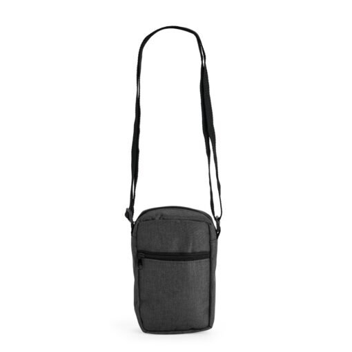 Bolsa Promocional De Ombro Poliéster Pvc Mescla na cor preto