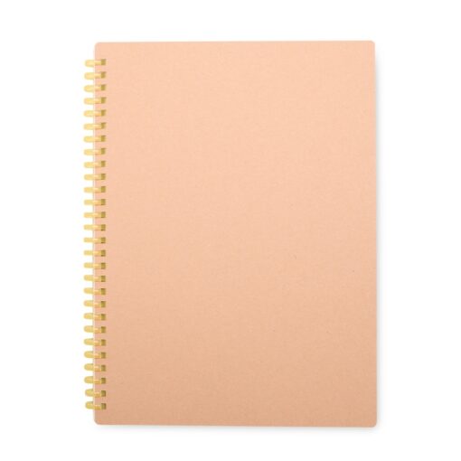 Caderno Personalizado Kraft na cor amarelo