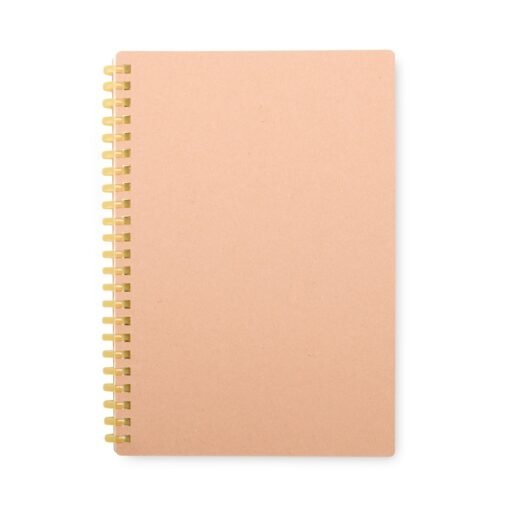 Caderno Personalizado Kraft na cor amarelo