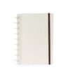 Caderno Personalizado De Disco Ecológico na cor bege
