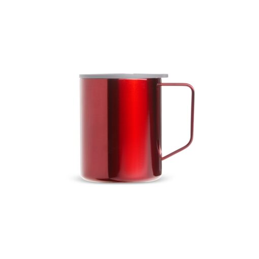 Caneca Promocional Inox Parede Dupla 270M na cor vermelho