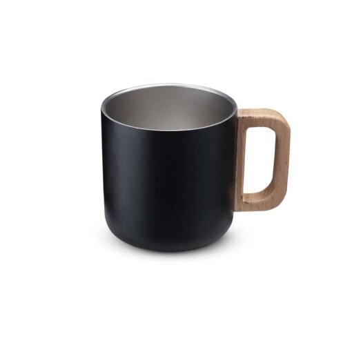 Caneca Personalizada Térmica 400Ml na cor preto