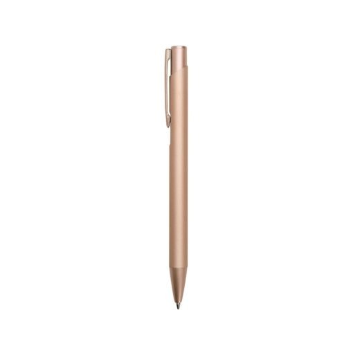 Caneta Com Logo Metal na cor rosa