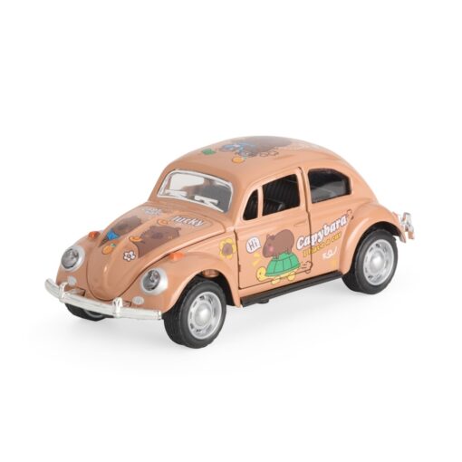 Carro Miniatura Fricção Capivara | Brinde Personalizado na cor amarelo