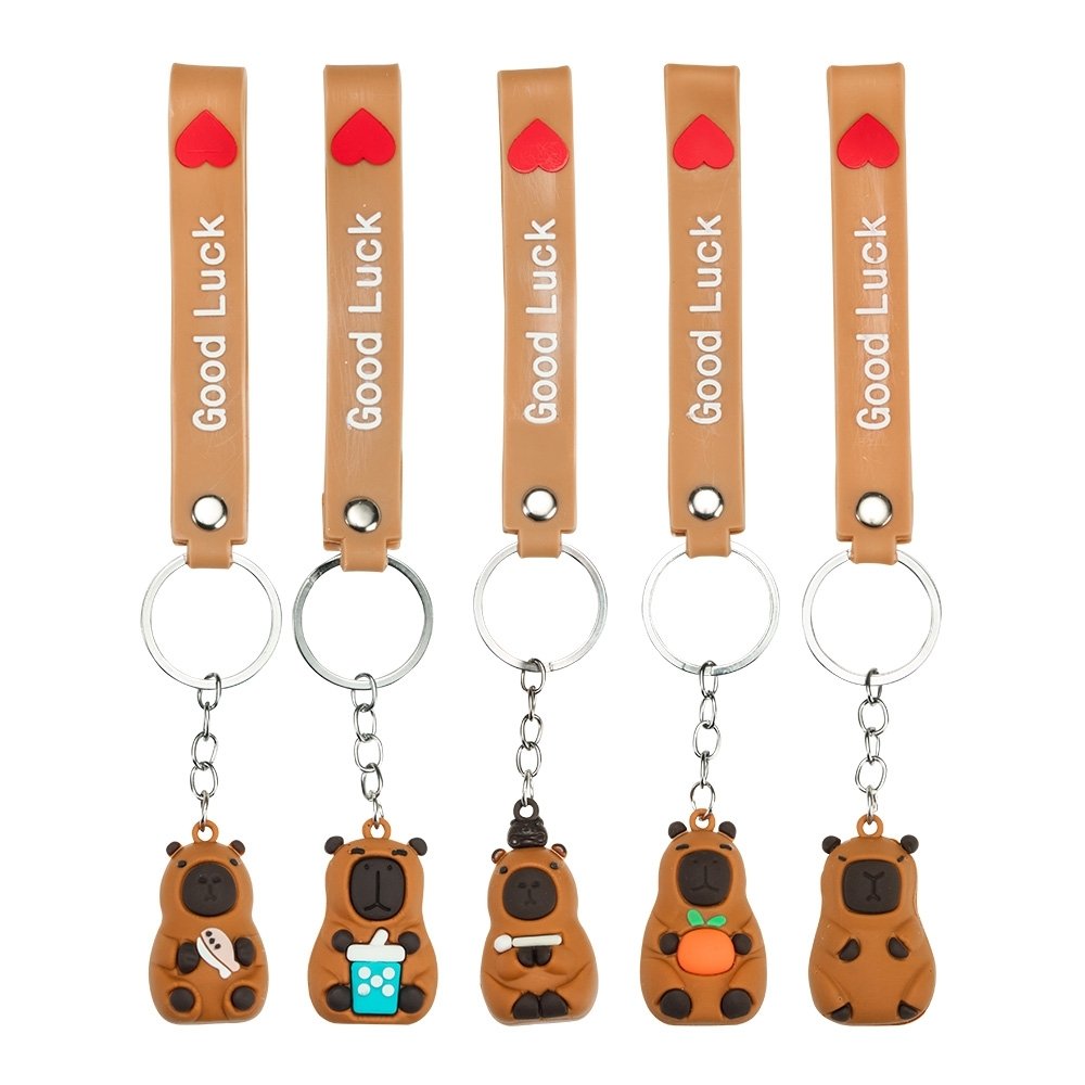 CHAVEIRO CAPIVARA SPX-P$BRINQ129 NA COR MARROM