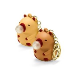 CHAVEIRO CAPIVARA PLÁSTICO SPX-P$BRINQ130 NA COR AMARELO