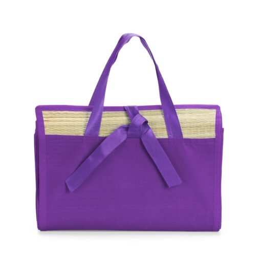 Esteira Personalizado Nylon - Bege/Roxo | Brindes Brasil