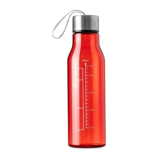 GARRAFA PLÁSTICA 615ML SPX-18695A NA COR VERMELHO