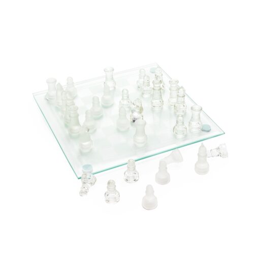 Jogo De Xadrez De Vidro | Brinde Personalizado na cor transparente