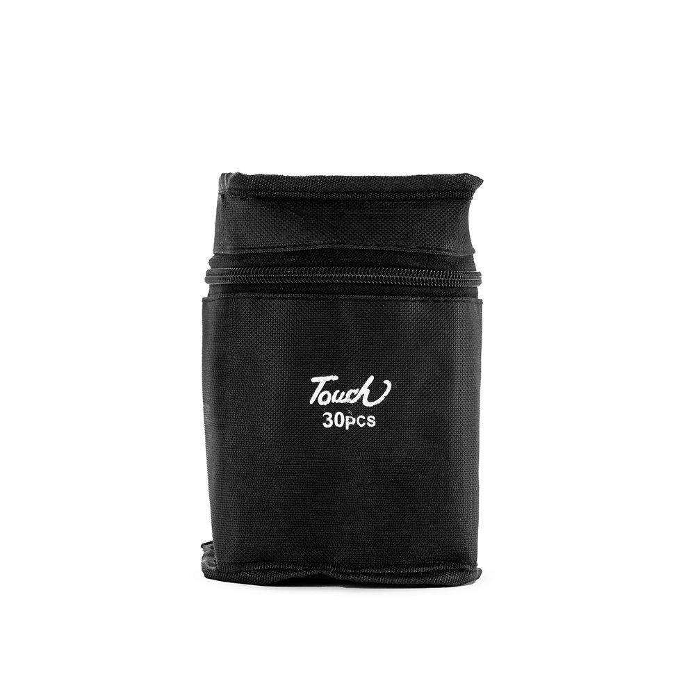 KIT CANETAS MARCADORAS PONTAS DUPLAS 30 CORES SPX-08329-30 NA COR PRETO