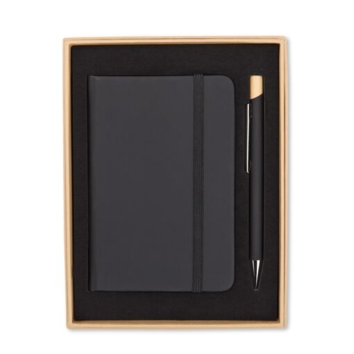 Kit Executivo Personalizado Metálica - Preto SPX-19029-PRE