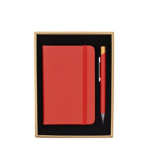 Kit Executivo Personalizado Metálica - Vermelho SPX-19029-VM/VM