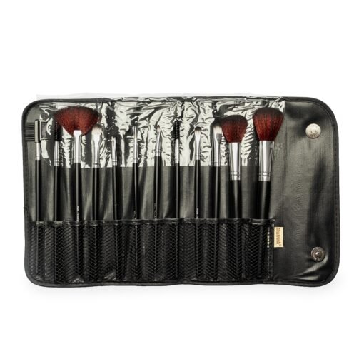 Kit Personalizado Pincel 12 Peças na cor preto
