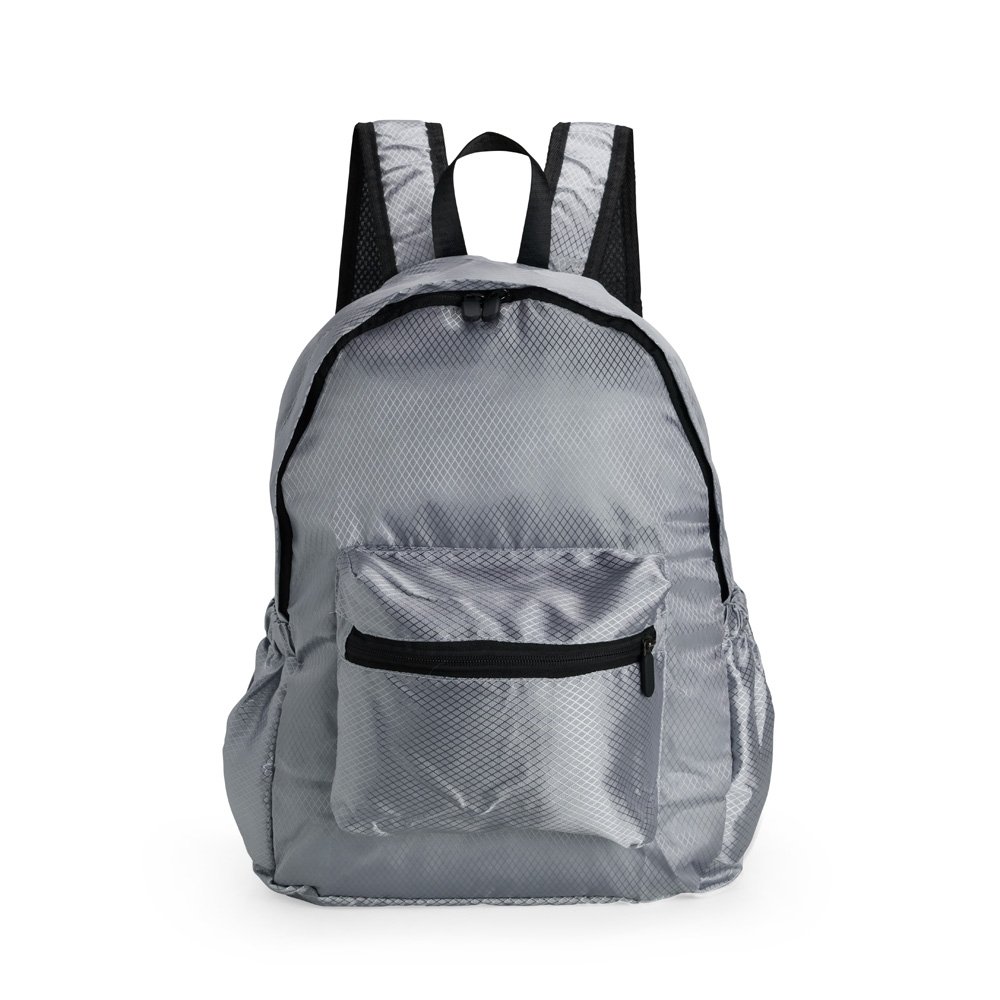 MOCHILA DOBRÁVEL POLIÉSTER 18L SPX-19041 NA COR CINZA