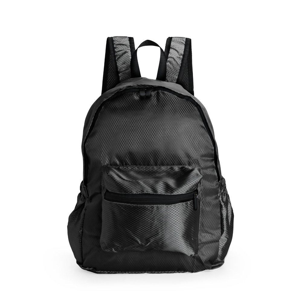 MOCHILA DOBRÁVEL POLIÉSTER 18L SPX-19041 NA COR PRETO