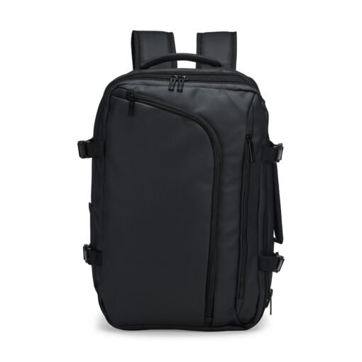 Mochila Personalizada Expansível Pu 28L na cor preto