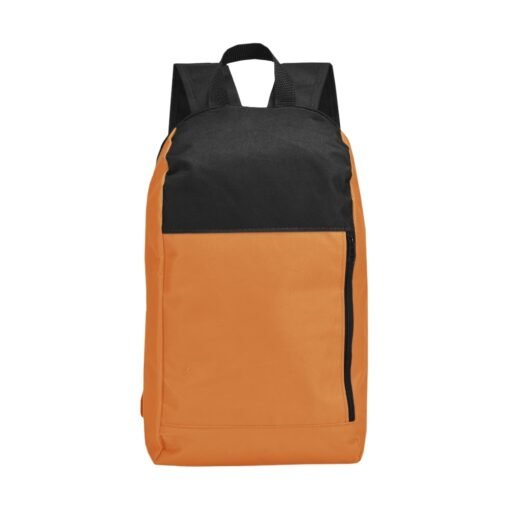 Mochila Para Brindes Poliéster 14L na cor laranja