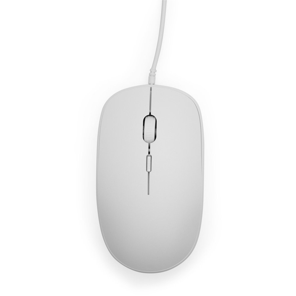 MOUSE COM FIO SPX-09075 NA COR BRANCO
