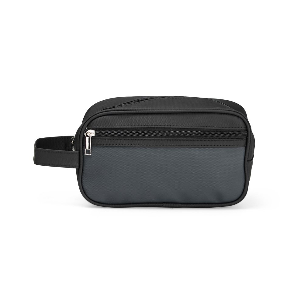 NÉCESSAIRE COURO SINTÉTICO SPX-19022 NA COR PRETO