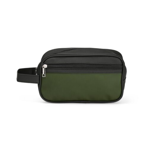 Nécessaire Personalizada Couro Sintético - Preto/Verde