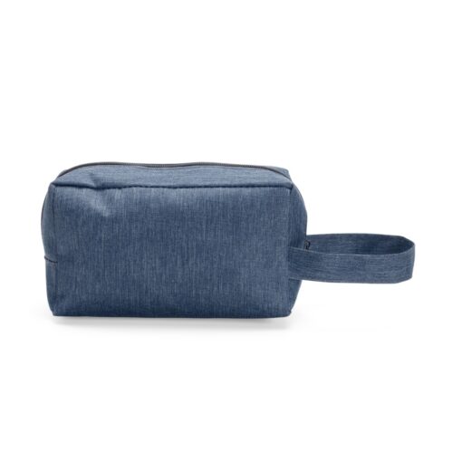 Nécessaire Para Brindes Poliéster Pvc Mescla na cor azul