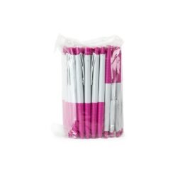 PACOTE CANETA PLÁSTICA COM 50PÇS SPX-P@00401C NA COR BRANCO