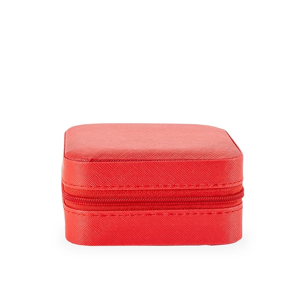 PORTA-JOIAS COM ESPELHO SPX-O@08141 NA COR VERMELHO