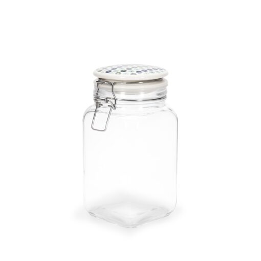 Pote Personalizado Vidro 1,25L - Branco | Brindes Brasil