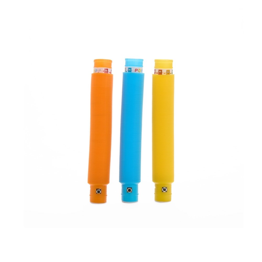 TUBO SANFONADO COM LED SPX-P$BRINQ152 NA COR AMARELO