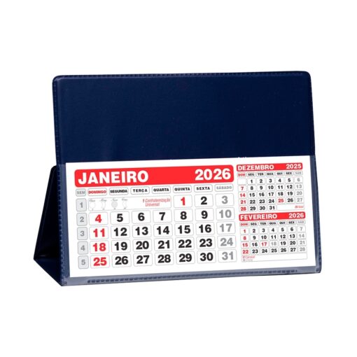 Base Para Calendário | Brinde Corporativo na cor azul