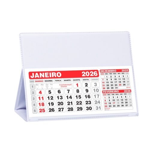 Base Para Calendário | Brinde Personalizado na cor branco