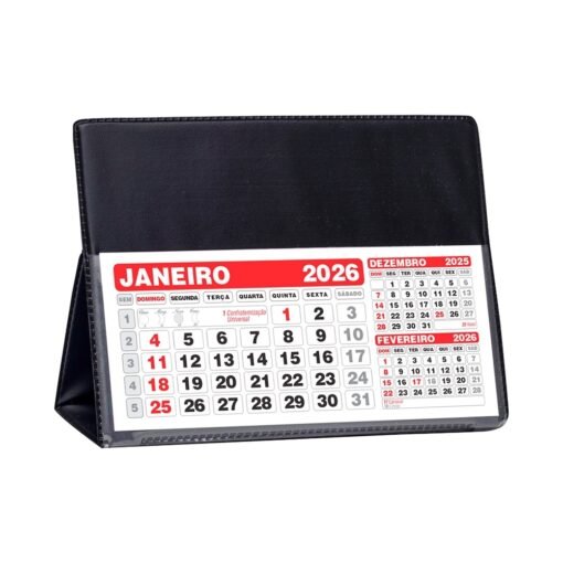 Base Para Calendário | Produto Promocional na cor preto