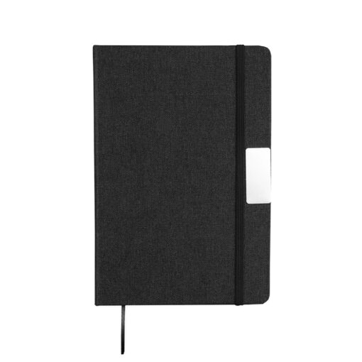 Caderneta Personalizada Algodão na cor preto