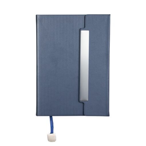 Caderneta Personalizada Couro Sintético na cor azul