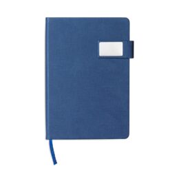 CADERNETA COURO SINTÉTICO SPX-19050-AZE NA COR AZUL