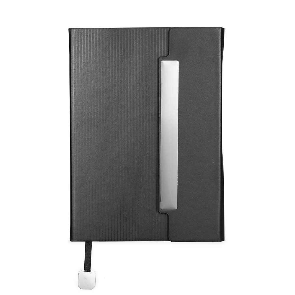 CADERNETA COURO SINTÉTICO SPX-15407-PRE NA COR PRETO