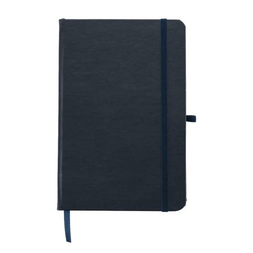 Caderneta Personalizada Tipo Moleskine Percalux S/ Pauta na cor azul