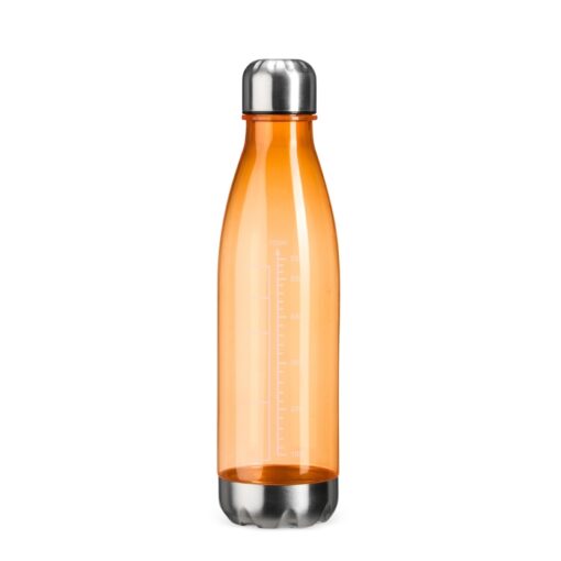 Garrafa Personalizada Plástica 750Ml - Laranja/Inox