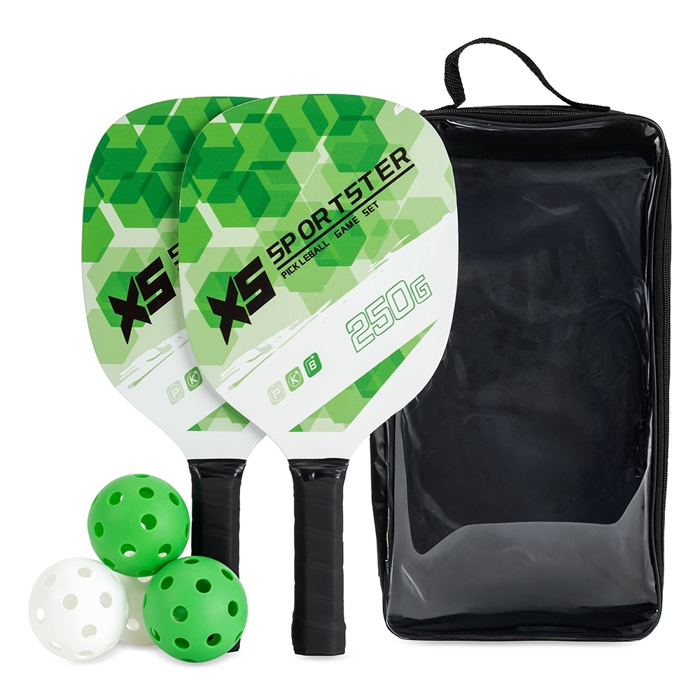 KIT PICKLEBALL 6 PEÇAS SPX-09167-VD/BCO NA COR VERDE
