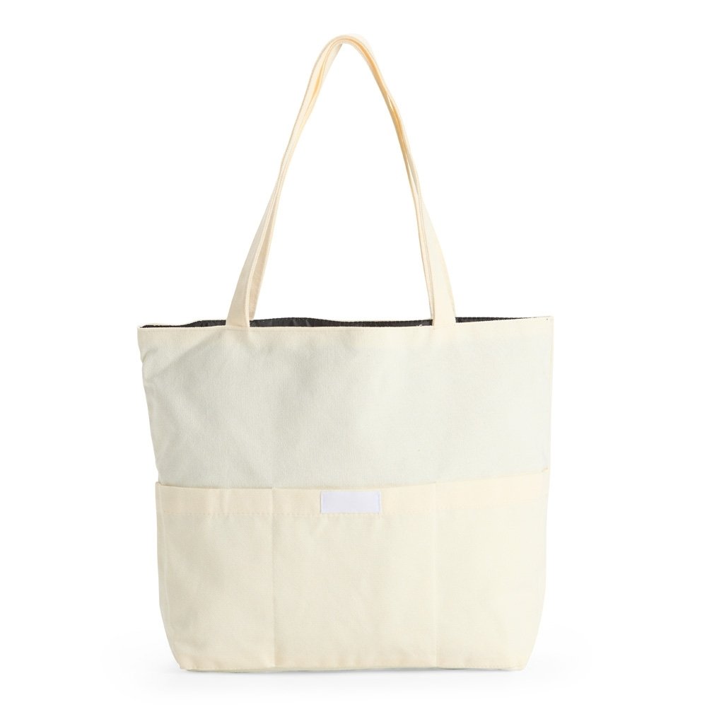 SACOLA DE LONA SPX-19034-BEG/BEG NA COR BEGE