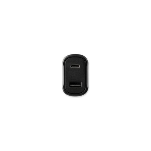 Alternative view of Adaptador de isqueiro com porta USB-A 18W e USB-C 20W em 100% rABS